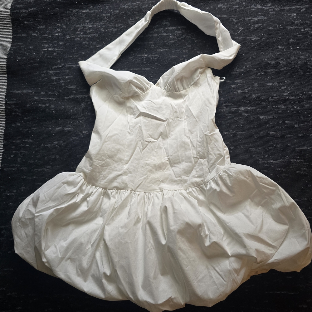 Peppermayo Backless White Halter Dress XXS - Picture 3 of 8